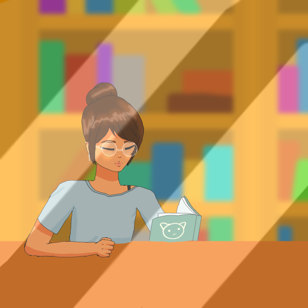 A nice day in library - ibisPaint