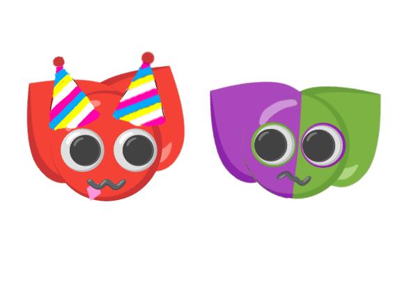Banban.y.BitterGiggle.son.gatos.de.emoji