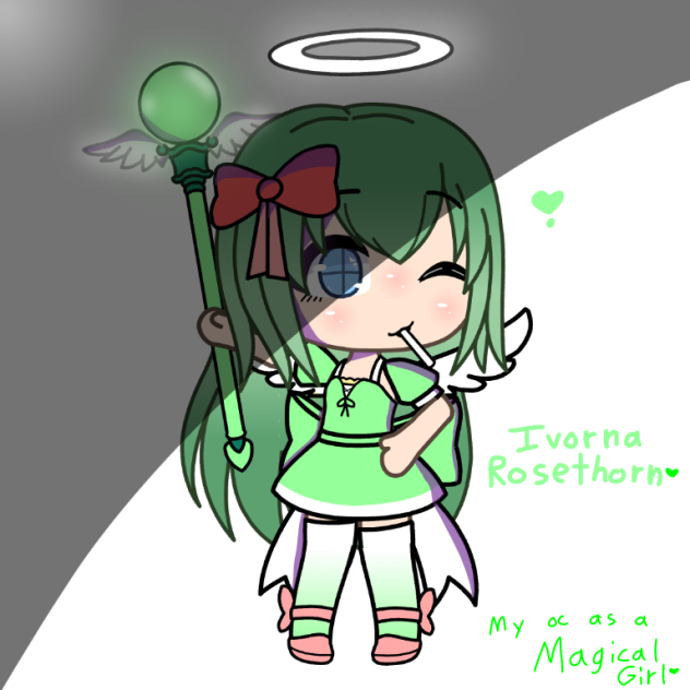 Ivorna Rosethorn as magical girl!