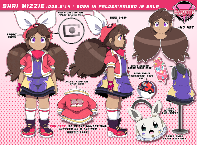 SHAI MIZZIE-REFF SHEET-POKÉMON FAN OC