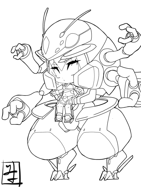 昆虫型外骨格chibi