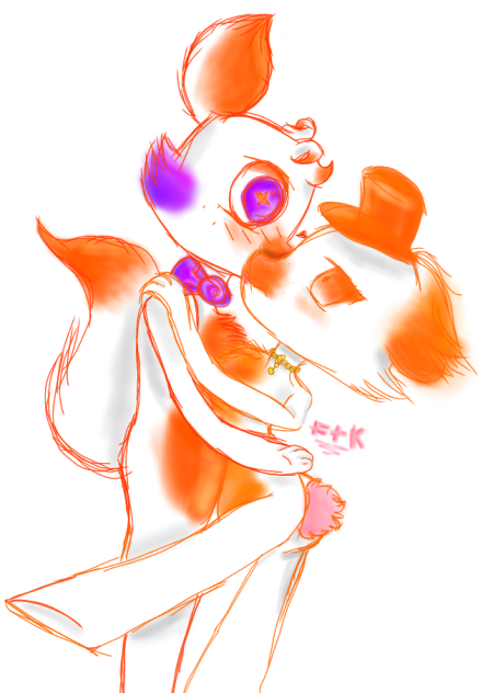 Maria x Lolbit (Not named Oc - Lolbit)