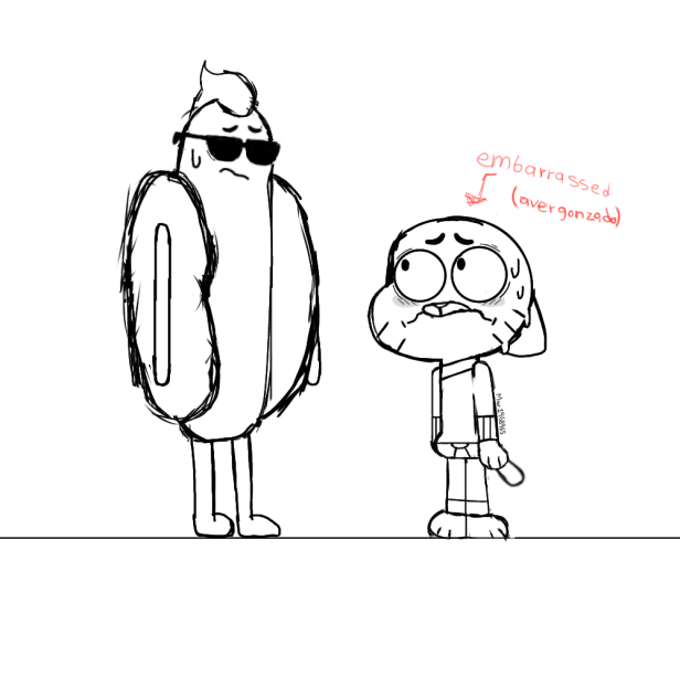 Gumball n Hot Dog Guy, NO SHIP! 👹