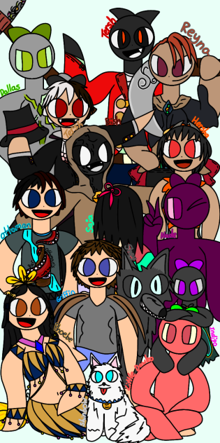 The side characters of my roleplay