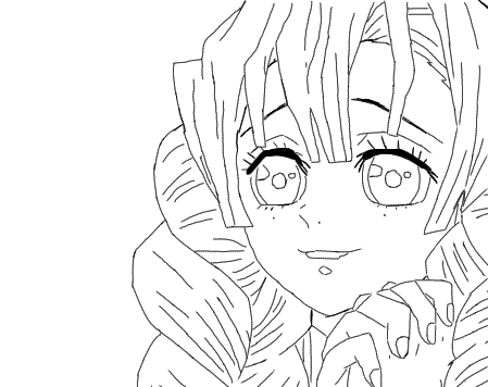 Tracing Mitsuri from Kimetsu No Yaiba