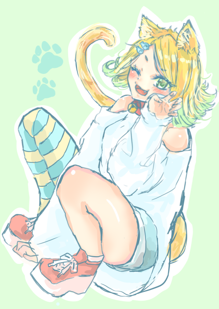 目を離すにゃ！