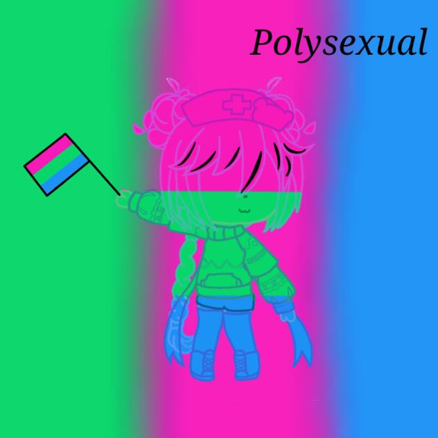 LGBTQ+ Character polysexual art 16