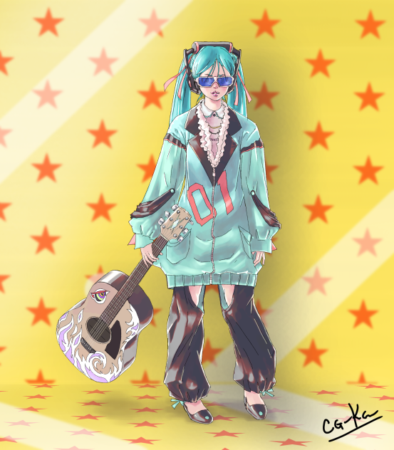 初音ミク　サングラス