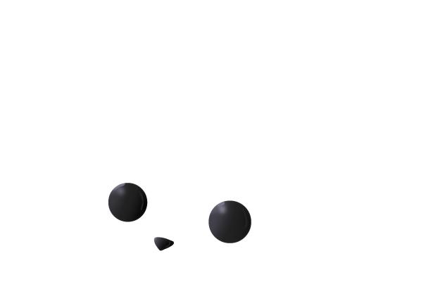 Realistic plastic eyes