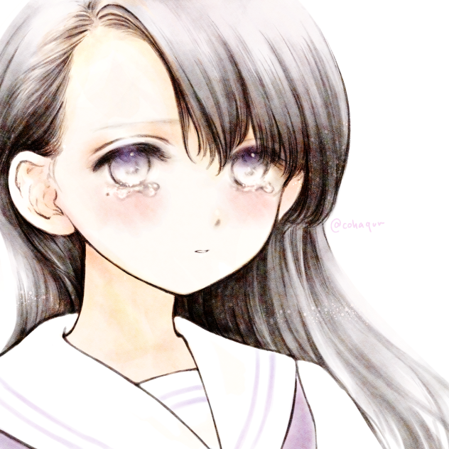 泣きぼくろの女子高生。