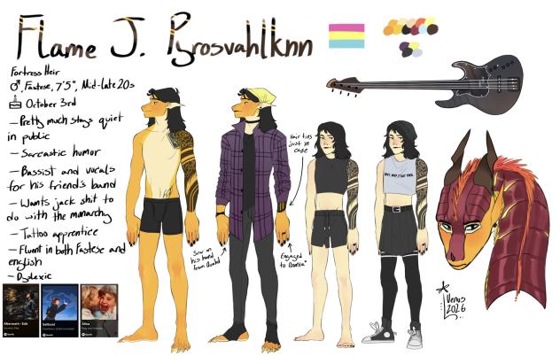 Ref Sheet - Flame