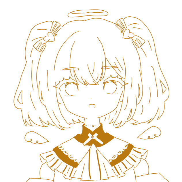 「天の使い」塗り絵　!!