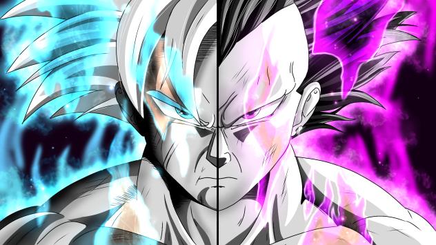 Goku seraphim and Vegeta ultra ego