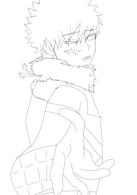 塗り絵【爆豪勝己】