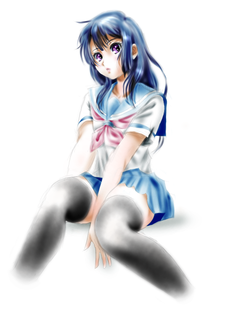しまった❤️夏はニーハイ穿かない⁉️ -Colour Ver.-