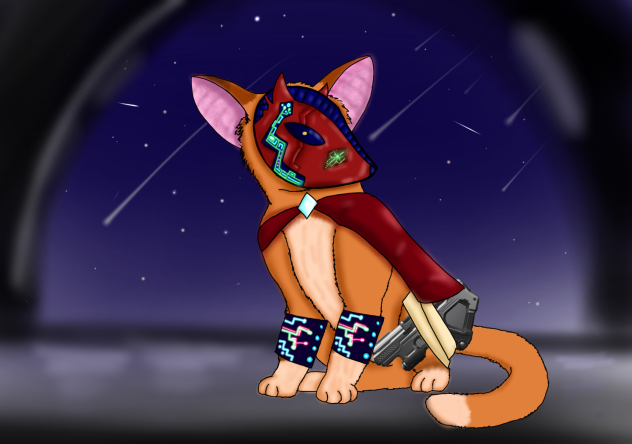 Lil’ space warrior cat thing
