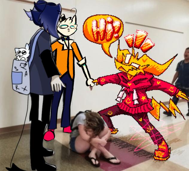 THEY’RE COMING THROUGH THE WALLS