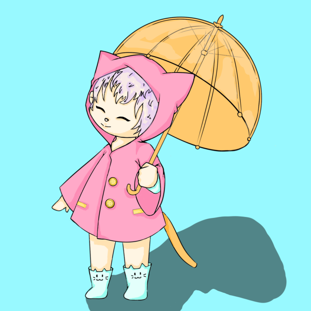 Girl Holding Umbrella ❤️