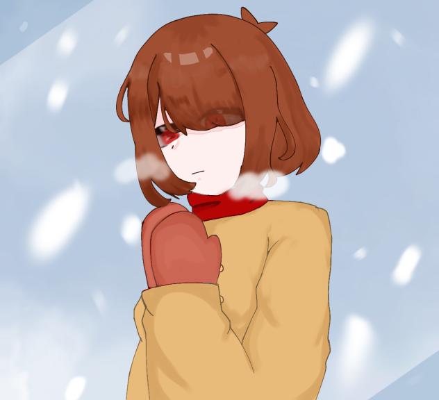 寒い。