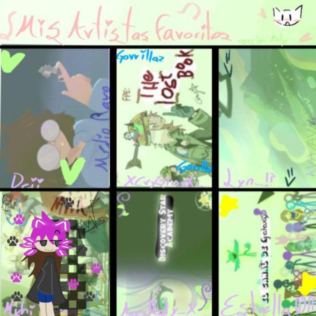 artistas favoritos de Naty =³