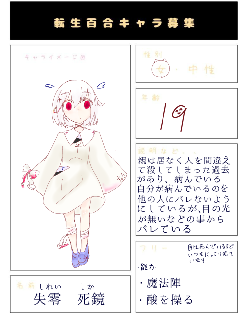 キャラ募参加