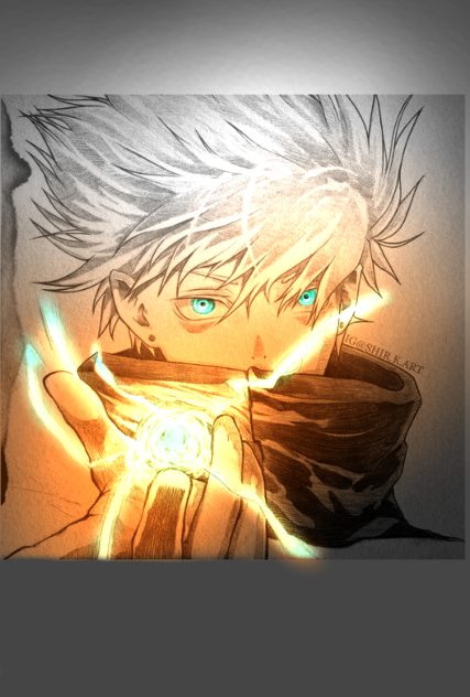 SATURO GOJO GLOW ART ibis paint