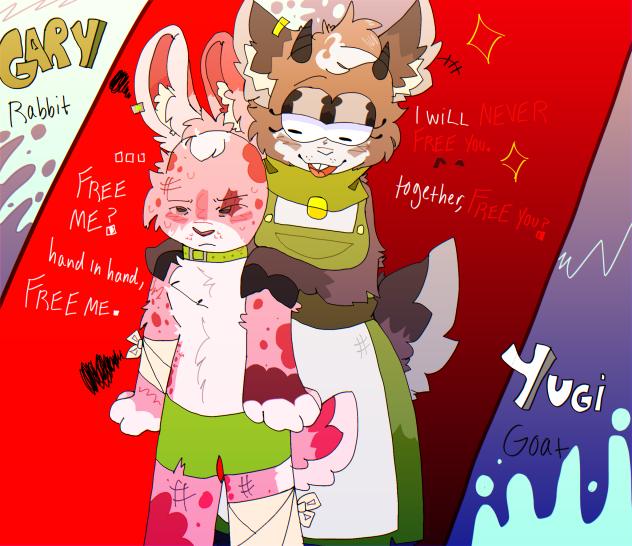 🐇A goat and a Rabbit🐐