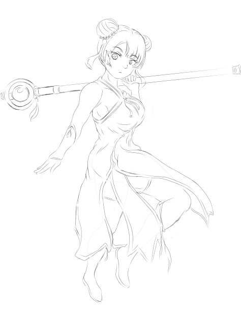 ラオフェン　ファンアート　下書き