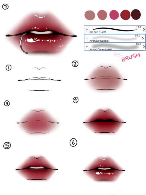How to draw LIPS ✨