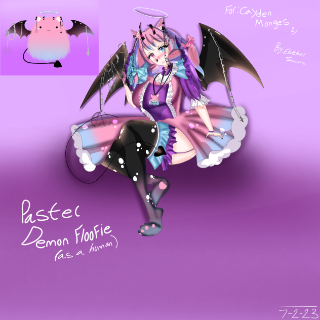 Pastel Demon Fluffie [as human]