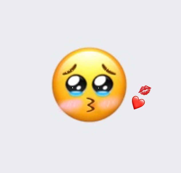Emoji 🥹+😘