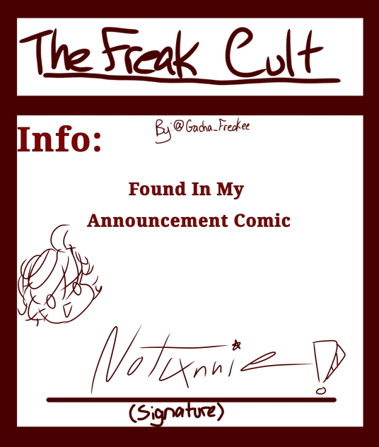 Freak cult signature