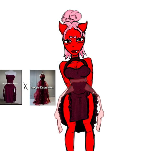 Delilah OC challenge! combined dresses
