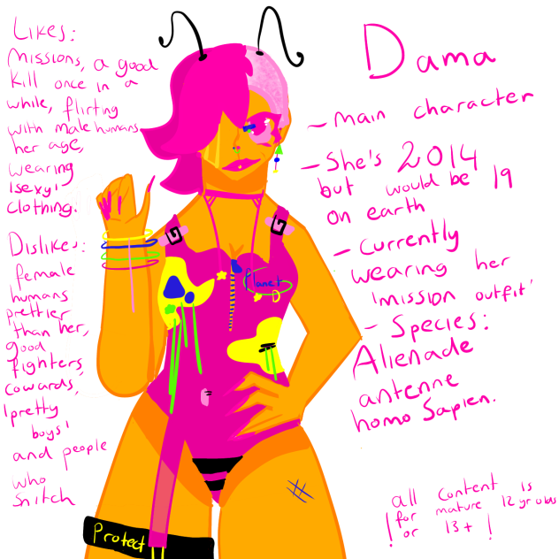 Character sheet for my new comic!