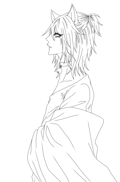 【線画】猫の日