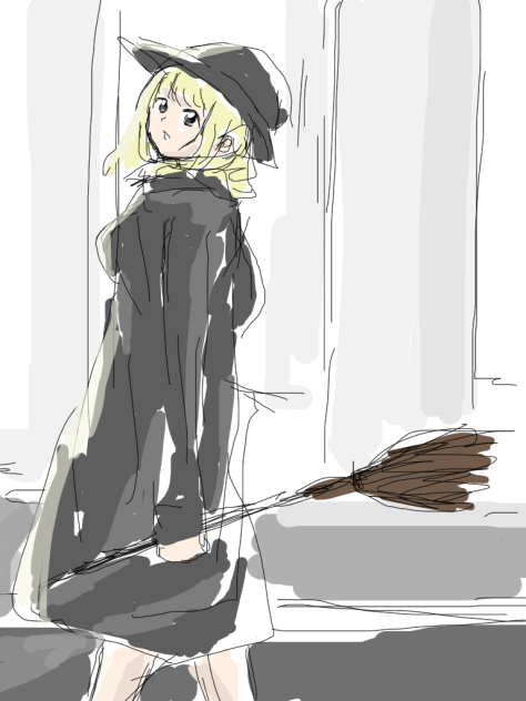 街を歩く魔女