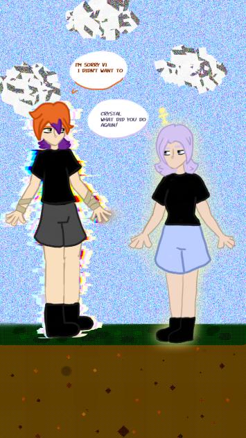 Crystal and Vi in the game