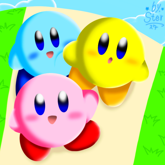 カービィと散歩