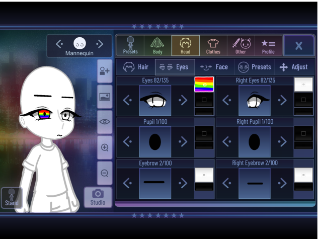 Rainbow eye