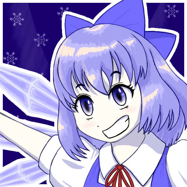 チルノのアイコン作ってみた - ibisPaint