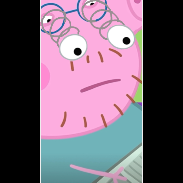 Poor daddy pig…WARNING UNREALISTIC BLOOD