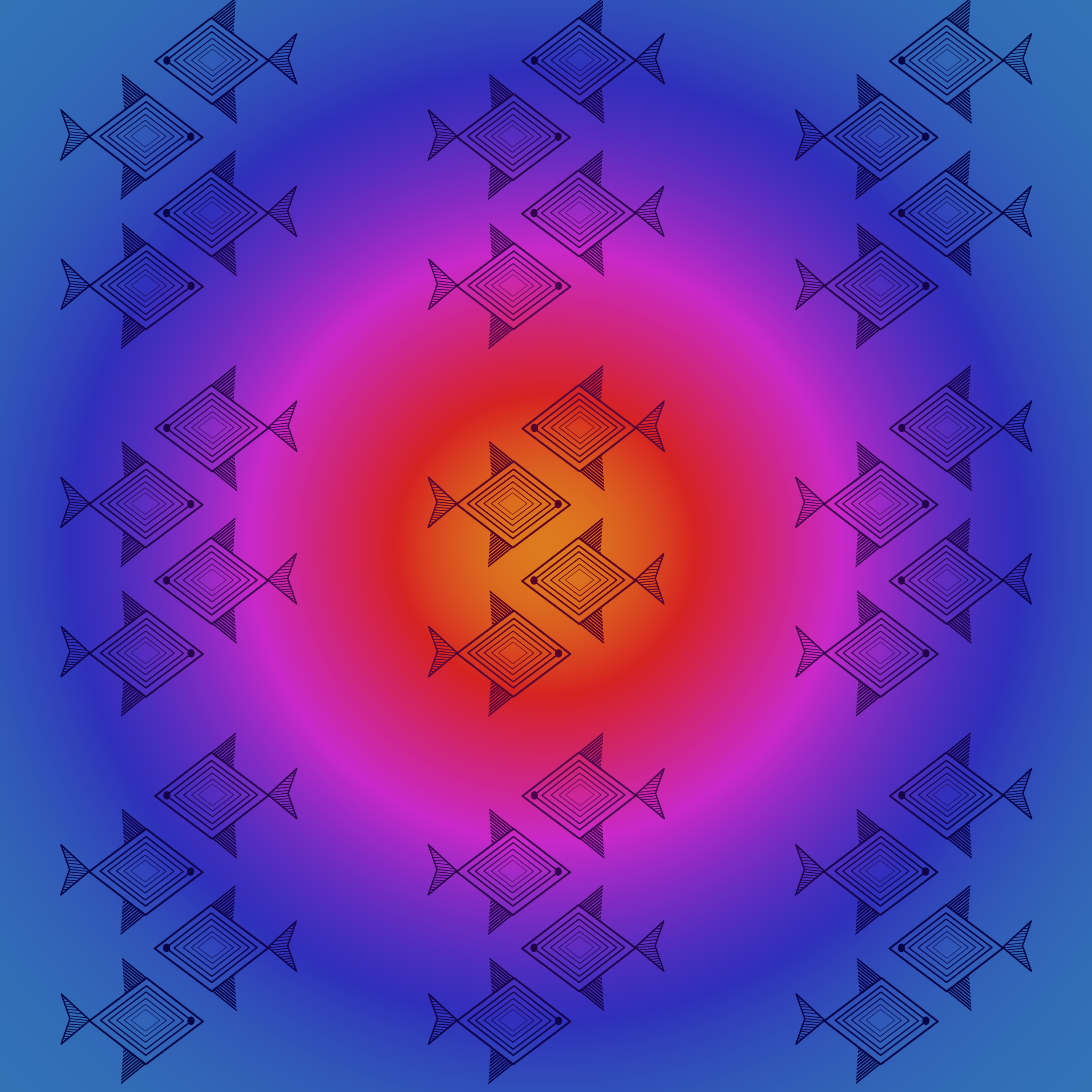 Color Fish - Pattern - ibisPaint