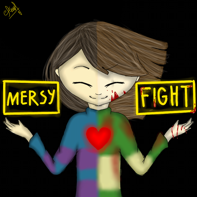Undertale speedpaint Frisk x Chara - ibisPaint