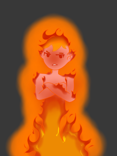 Fire elemental - ibisPaint
