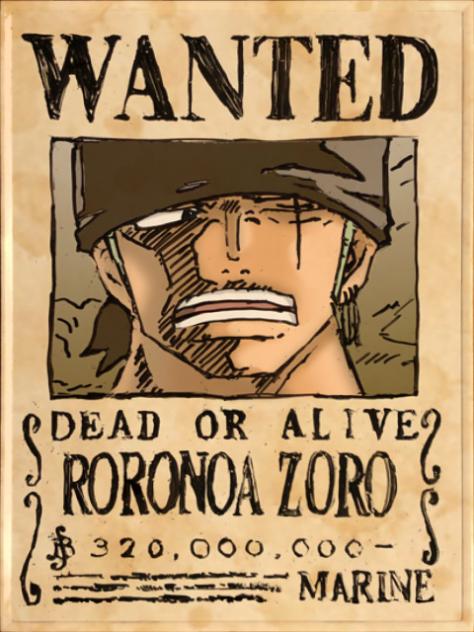 ゾロの手配書