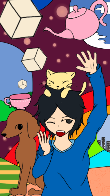 エディという名の犬の模型
