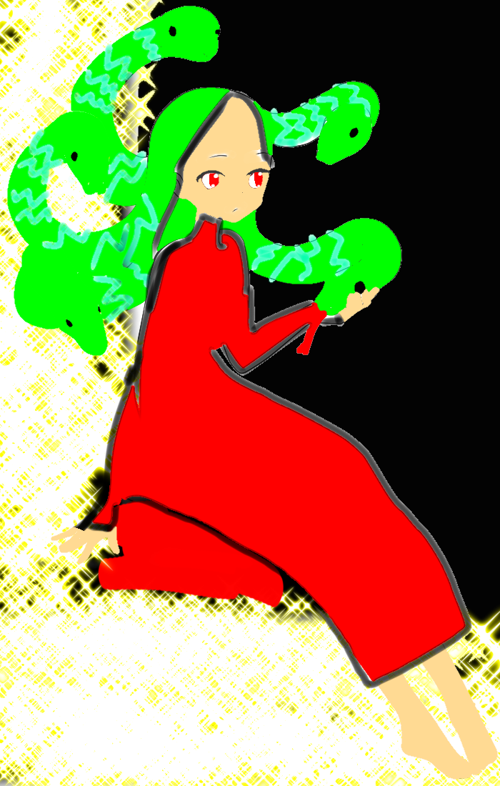 Anime girl snake hair - ibisPaint