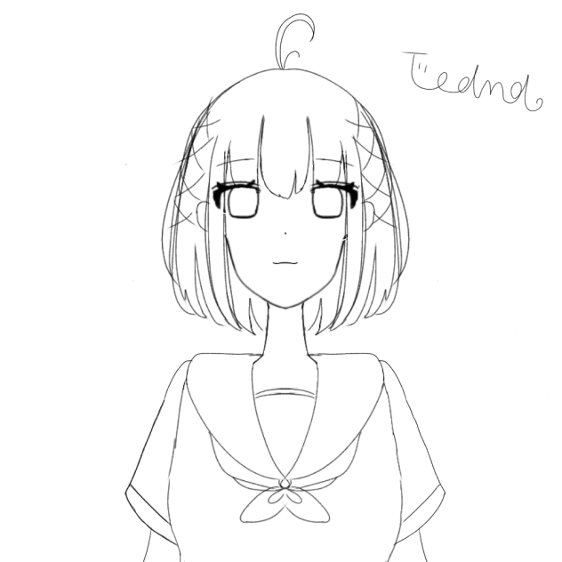 不思議ちゃん（線画）