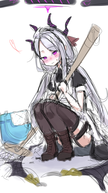 メイドヒナ（ラフ）