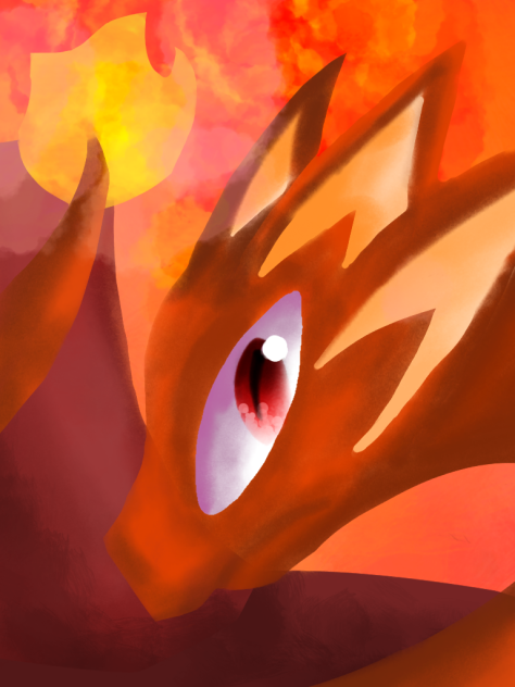 Cartoon Flame Dragon🔥